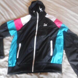 Puma Seasonal track Jacket '90 Windbreaker New Size Medium Zipper Front
